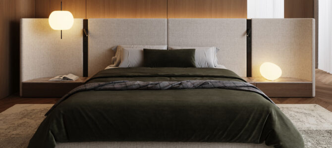 «Bentley House».  Мастер – спальня в стиле минимализм